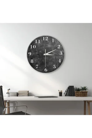Dekoratif Duvar Saati – 33 cm UV Baskılı MDF Duvar Saati