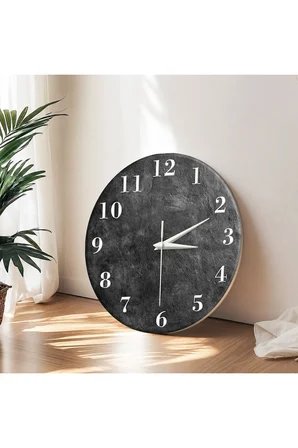 Dekoratif Duvar Saati – 33 cm UV Baskılı MDF Duvar Saati