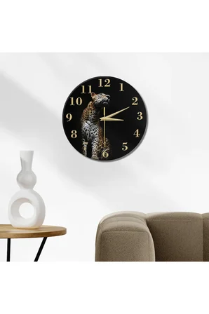 Dekoratif Duvar Saati – 33 cm UV Baskılı MDF Duvar Saati