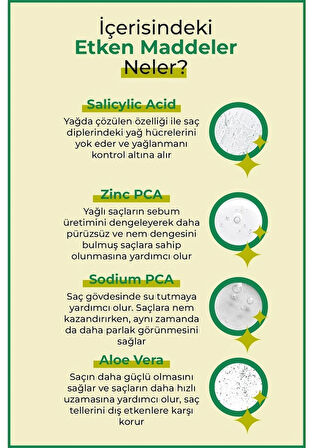 Yağlı saç derisi ve yağlı saçlara özel yağlanma karşıtı saç bakım spreyi 200 ml