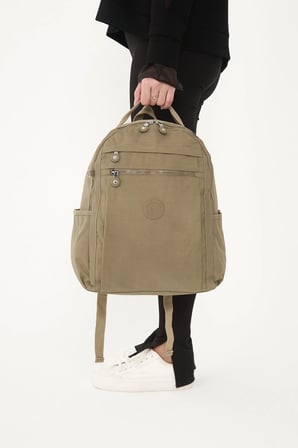 Unisex Suya Dayanıklı Krinkıl Kumaş Çok Gözlü Laptop Okul Ve Sırt Çantası