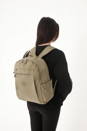 Unisex Suya Dayanıklı Krinkıl Kumaş Çok Gözlü Laptop Okul Ve Sırt Çantası