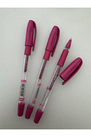Jel Kalem Jely 1.0 MM Glıtter Simli Pembe (3 Adet)