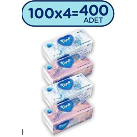 El ve Yüz Havlusu 100 Lü 4X100(400 Adet)
