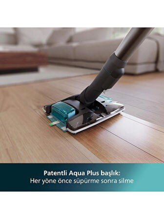 Philips Phılıps XC8053/01 8000 Serisi Aqua Plus Kablosuz Dik Süpürge