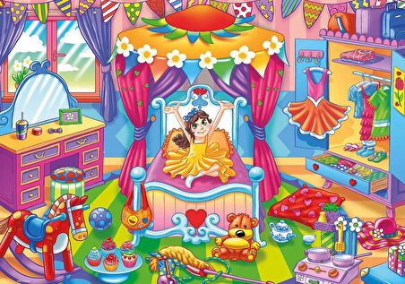 24 Parça A Girl With Toys Ks Games Jumbo Puzzle