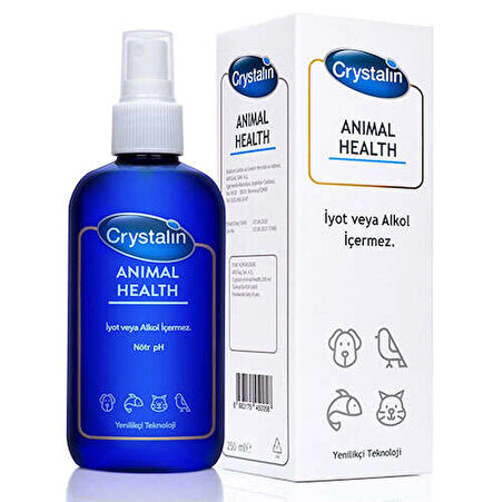 Crystalin Animal Health Yara Bakım Solüsyonu ve Dezenfektan 250 ML