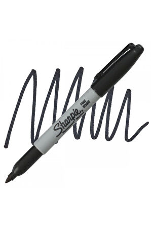 Markör Fine İnce uç Siyah Renk  3 Adet