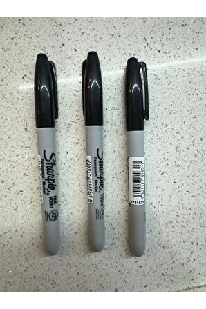 Markör Fine İnce uç Siyah Renk  3 Adet