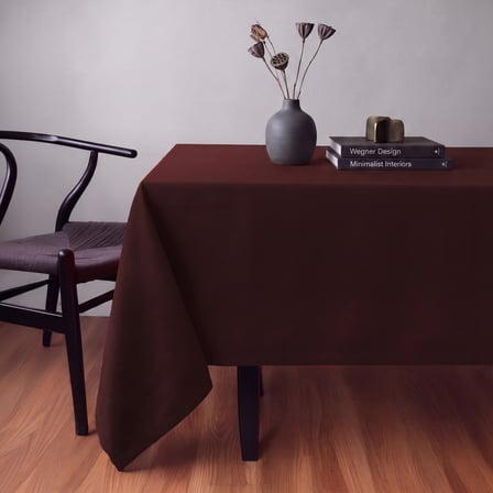 Gauze Fabric Design KADİFE DOKULU DERTSİZ MASA ÖRTÜSÜ, Safir Mürdüm