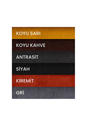 Kadife Dokulu Antrasit Masa Örtüsü Zengin Renk Seçenekli