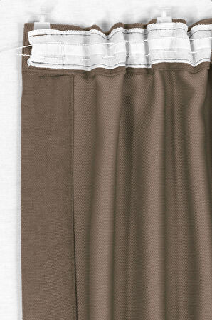 Gauze Fabric Design SAFİR KADİFE DOKULU HAKI YÜKSEK KALİTELİ EKSTRAFORLU FON PERDE 350 x 250