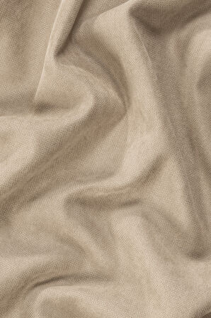 Gauze Fabric Design SAFİR KADİFE DOKULU BEJ YÜKSEK KALİTELİ EKSTRAFORLU FON PERDE 150 x 270