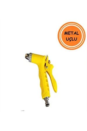 METAL UÇLU SAĞLAM PLASTİK SULAMA Sarı