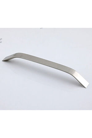 Şahin Alüminyum Metal Lüks Modern Mobilya Çekmece Mutfak Dolabı Kulpu İnox 128mm (10 Adet)