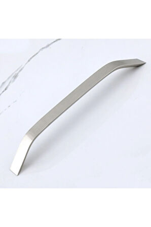 Şahin Alüminyum Metal Lüks Modern Mobilya Çekmece Mutfak Dolabı Kulpu İnox 224mm