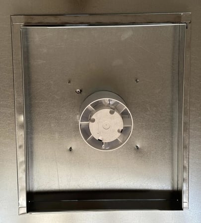 Sılent 100 CZ Kör Kasalı wc Banyo Fanı 95 m3/h Sessiz iç ölçü 30*35 ölçü 35*40 Ses Bariyelli