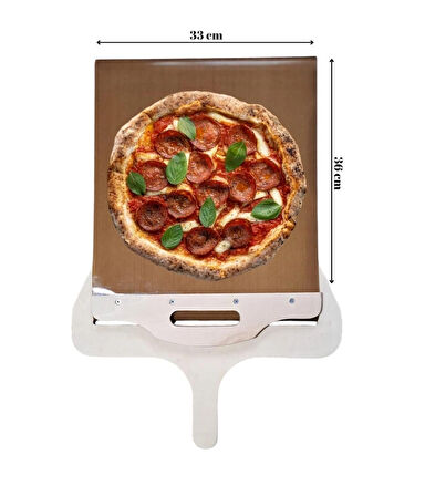 sihirli kürek, sürgülü kürek, pizza küreği, sürgülü pizza küreği, pratik hamur alma küreği