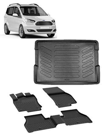 Sahler Ford Courier 2014-2023 4.5D Paspas 3D Rizline Bagaj Havuzu Set