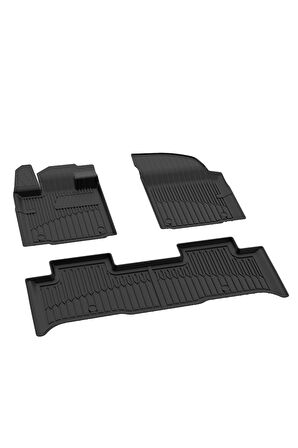 Sahler Togg T10X 2023 ve Sonrası 4.5D Premıum Paspas 3D Rizline Bagaj Havuzu Set