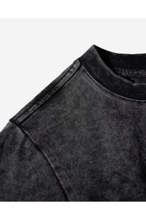 I said ı'm Fine Baskılı Yıkamalı Vintage Unisex Oversize T-Shirt