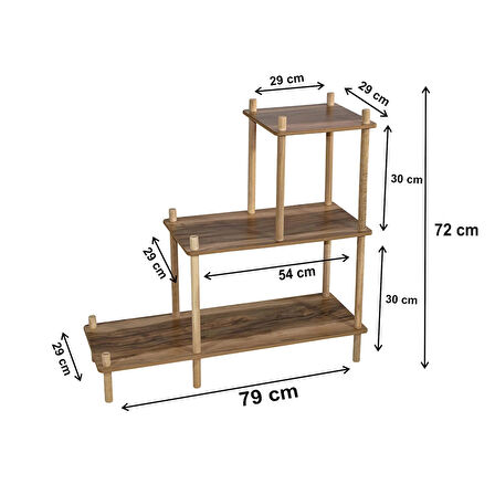 Çiçeklik Standı Saksılık Çiçeklik Sehpa Dekoratif Saksı