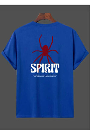 malkoçbey spirint baskılı oversize unisex basic t-shirt