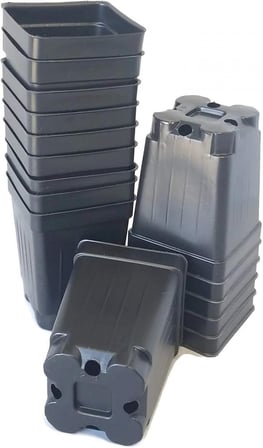 FİDE SAKSISI 500 ADET -  KARE 9X9 CM THERMOFORM SAKSI