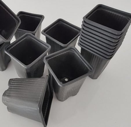 KARE ÜRETİM SAKSISI 20 ADET - 11X11 CM THERMOFORM SAKSI