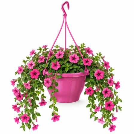 PEMBE FUŞYA ASKILI SAKSI 4.5 LT (24.7 CM X 15.2 CM)