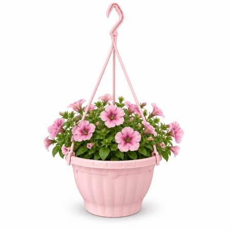 ŞEKER PEMBE ASKILI SAKSI 10 ADET 3.5 LT (22.5CM X 14 CM)