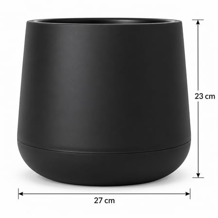 FJELL MODÜLER UV SAKSI - 4 LT SİYAH İÇ&DIŞ MEKAN SAKSISI