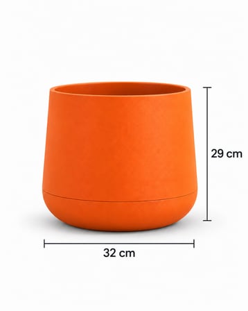 FJELL MODÜLER SAKSI 3 ADET TURUNCU (32 CM/ 7 LT İÇ & DIŞ MEKAN SAKSI )