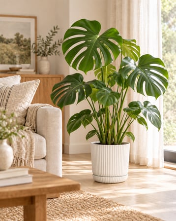 LINJE DEKORATİF SAKSI BEYAZ  24 CM / 10.5 LİTRE İÇ & DIŞ MEKAN PP SAKSI