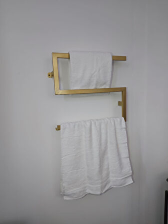 Sakura Mini S Dekoratif Havlu Askısı - Gold