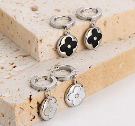 Çelik Silver Sallantılı Küpe