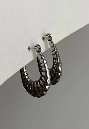 Çelik Silver Hafif Sallantılı Küpe