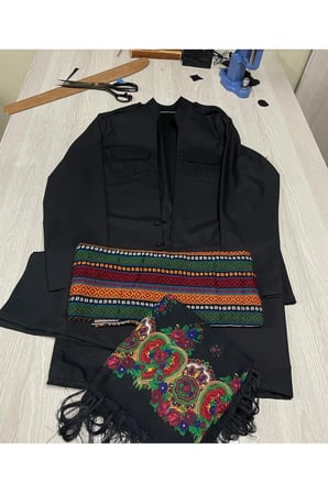 Erkek Yöresel Elbise Botani Desenli Şalvar Takımı, Şal U Şepik Puşi Hediyeli Yöresel kıyafet DÜĞÜN KINA DAVET