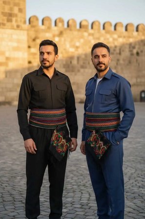Erkek Yöresel Elbise Botani Desenli Şalvar Takımı, Şal U Şepik Puşi Hediyeli Yöresel kıyafet DÜĞÜN KINA DAVET