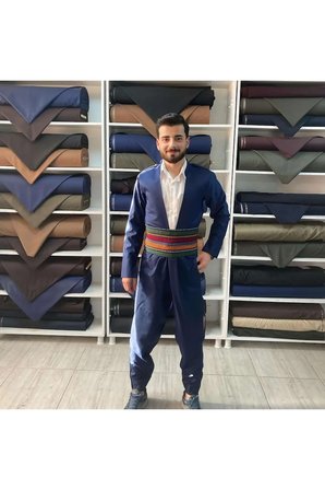 Erkek Yöresel Elbise Botani Desenli Şalvar Takımı, Şal U Şepik Puşi Hediyeli Yöresel kıyafet DÜĞÜN KINA DAVET