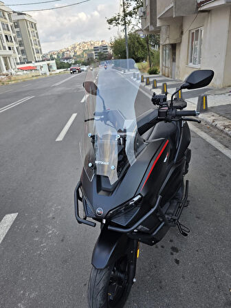 MOTOCAM Salcano Wind 150 Siperlik Ön Cam 2023-2025 Model 57cm Şeffaf Renkli 4mm