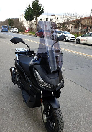 MOTOCAM Salcano Wind 150 Siperlik Ön Cam 2023-2025 Model 75cm Füme Renkli 4mm