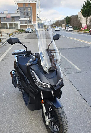 MOTOCAM Salcano Wind 150 Siperlik Ön Cam 2023-2025 Model 75cm Şeffaf Renkli 4mm