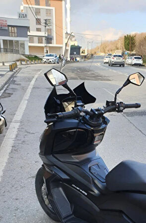 MOTOCAM Salcano Wind 150 Siperlik Ön Cam 2023-2025 Model 78cm Şeffaf Renkli 4mm