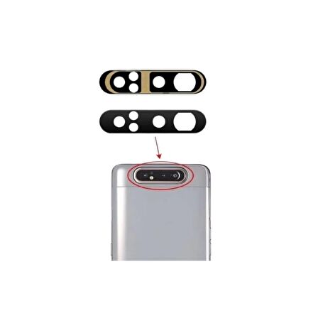 Samsung Galaxy A80 A805F İle Uyumlu Kamera Camı
