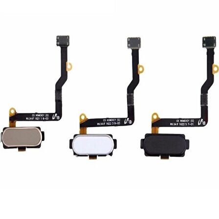 Samsung Galaxy C7 Pro C7010 İle Uyumlu Orta Tuş Home Flex Siyah