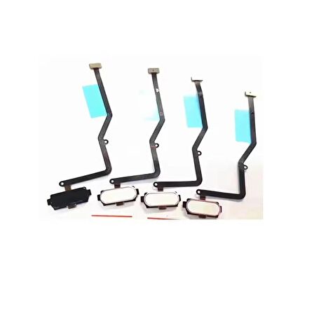 Samsung Galaxy C9 Pro C9000 İle Uyumlu Orta Tuş Home Flex Altın