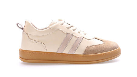 Hakiki İçi Dışı Deri Günlük Ortopedik Taban Kadın Sneakers Ayakkabı Snb42