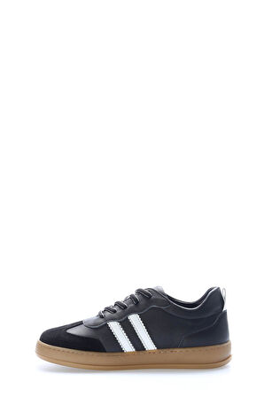 Hakiki İçi Dışı Deri Günlük Ortopedik Taban Kadın Sneakers Ayakkabı Snb42