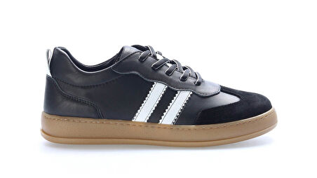 Hakiki İçi Dışı Deri Günlük Ortopedik Taban Kadın Sneakers Ayakkabı Snb42